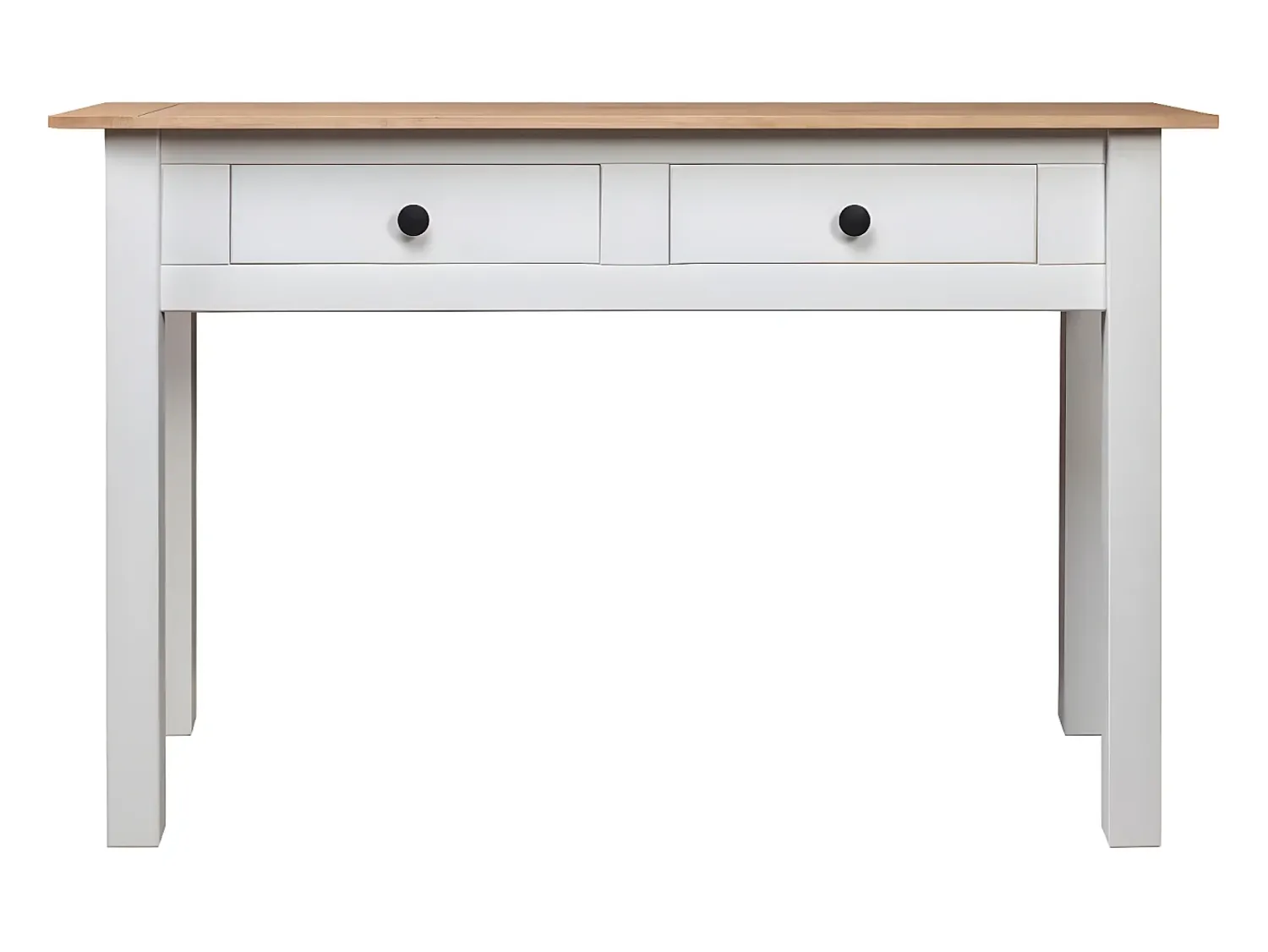 Consola* Mesa consola 110x40x72 cm pinho maciço Panama PT207293 Branco