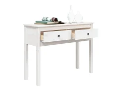 Consola| Mesa consola 100x35x75 cm pinho maciço PT729171 Branco