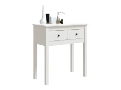 Discount vidaxl Mesa consola 70x35x75 cm pinho maciço Branco