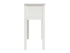 Discount vidaxl Mesa consola 70x35x75 cm pinho maciço Branco