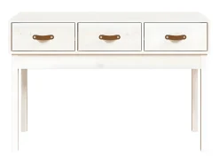 Sale Mesa consola 114x40x75 cm pinho maciço PT992396 Branco