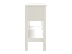 Consola|vidaxl Mesa consola 100x35x75 cm pinho maciço Branco