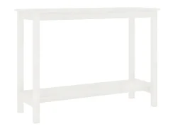 Discount Mesa consola 110x40x80 cm pinho maciço PT721911 Branco