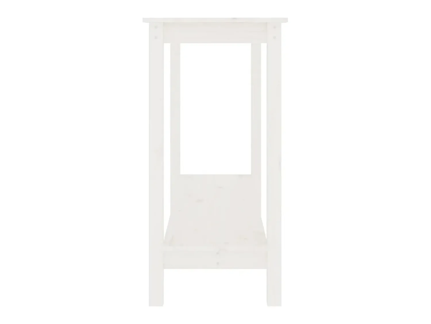 Discount Mesa consola 110x40x80 cm pinho maciço PT721911 Branco