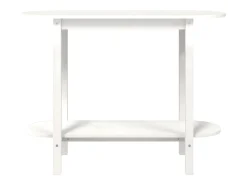 Consola| Mesa consola 110x40x80 cm pinho maciço PT492591 Branco