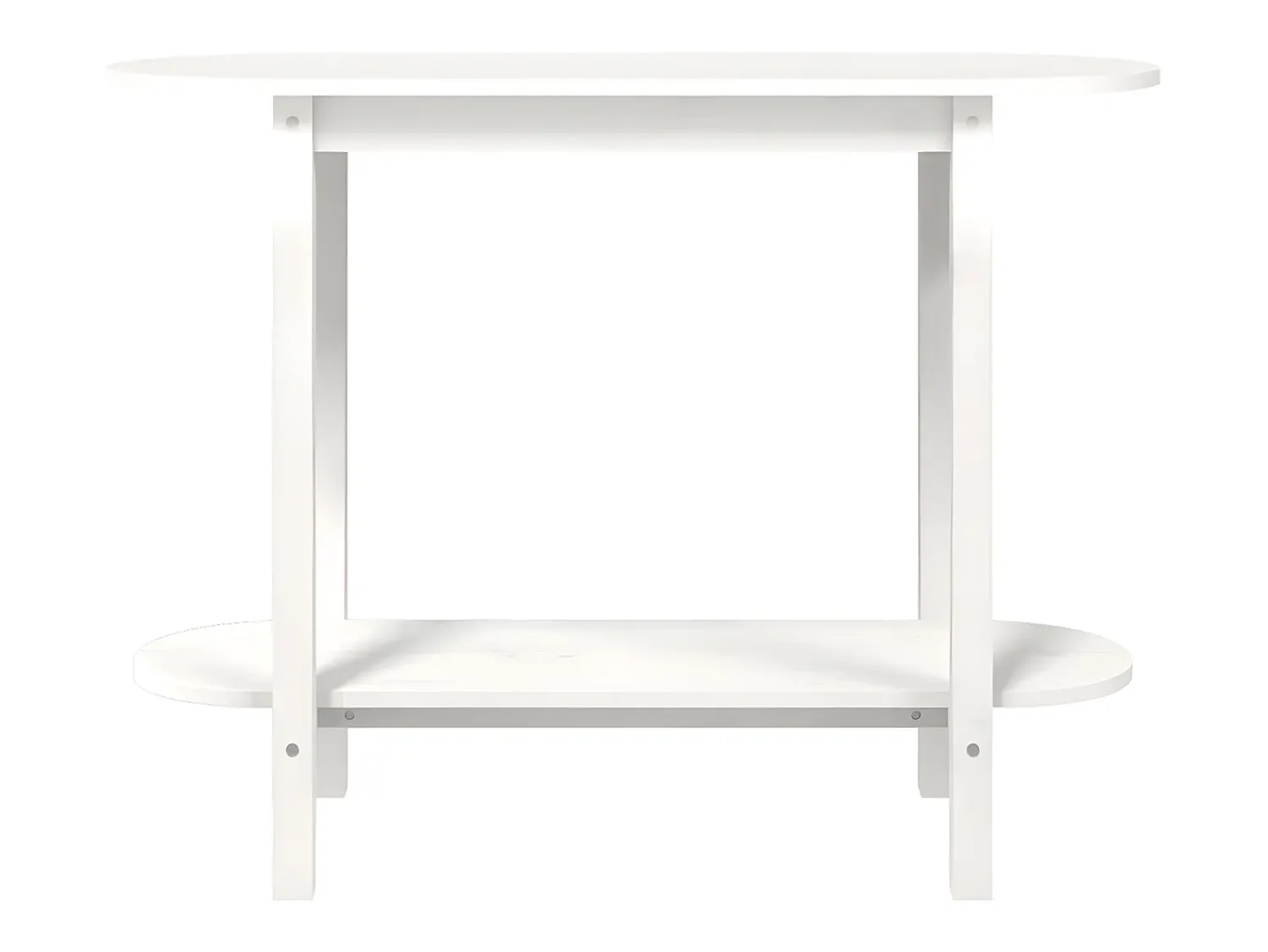Consola| Mesa consola 110x40x80 cm pinho maciço PT492591 Branco