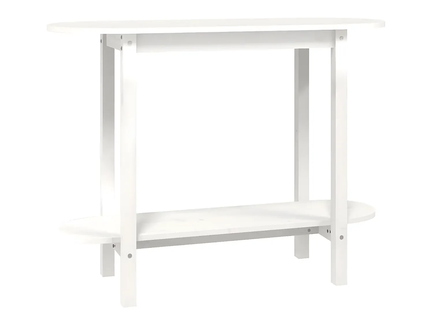 Consola| Mesa consola 110x40x80 cm pinho maciço PT492591 Branco