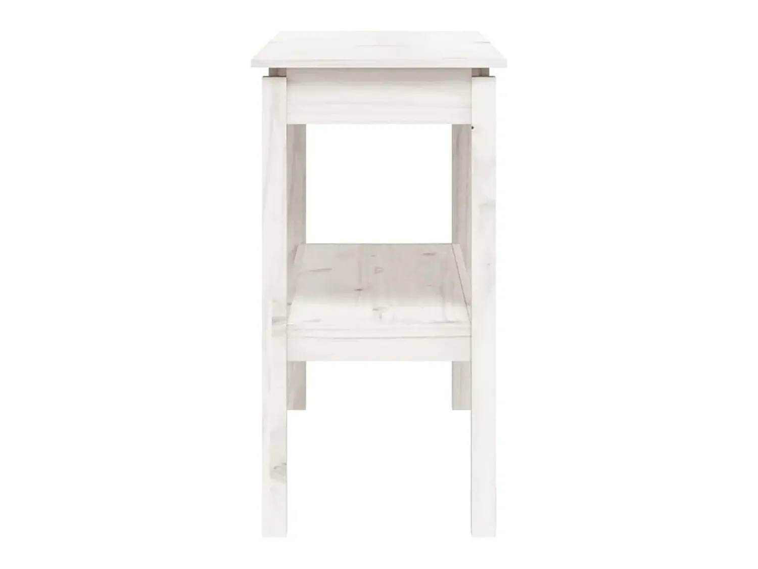 Consola* Mesa consola 110x40x75 cm pinho maciço PT997918 Branco