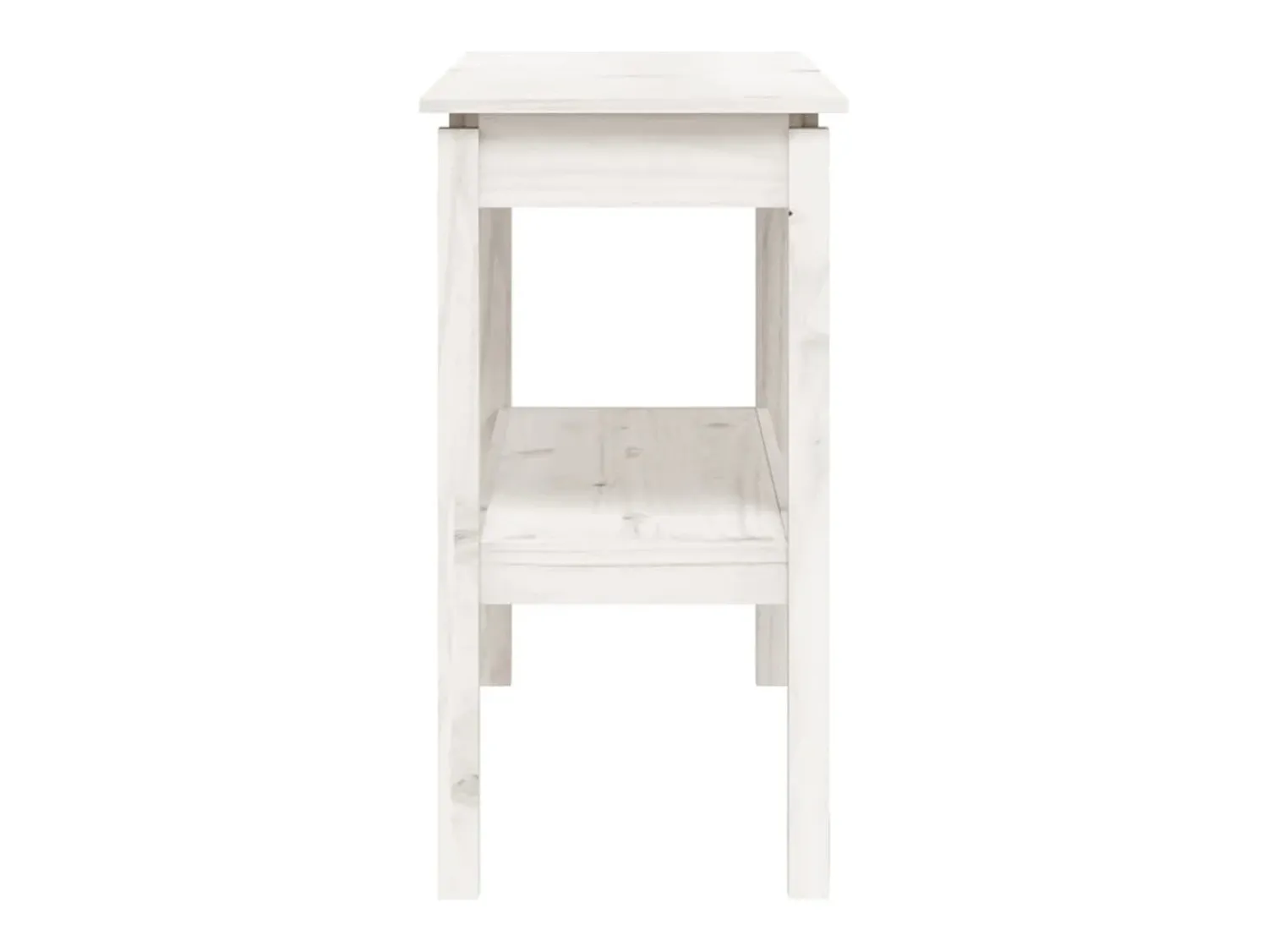 Consola* Mesa consola 110x40x75 cm pinho maciço PT997918 Branco