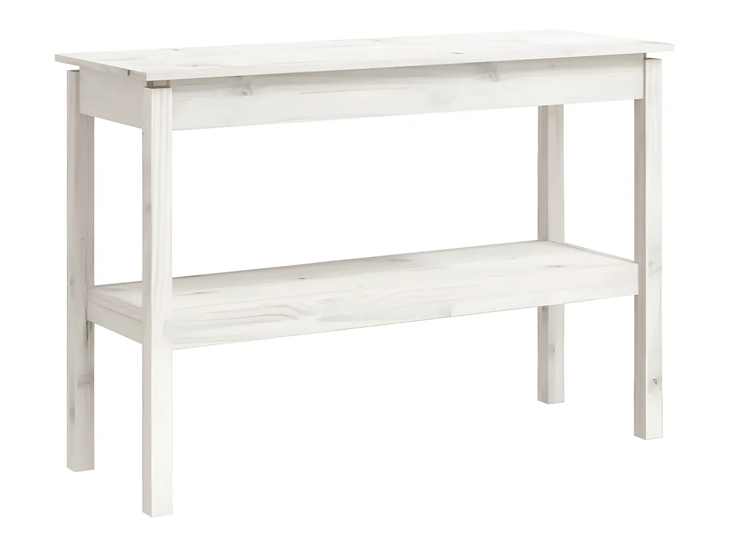 Consola* Mesa consola 110x40x75 cm pinho maciço PT997918 Branco