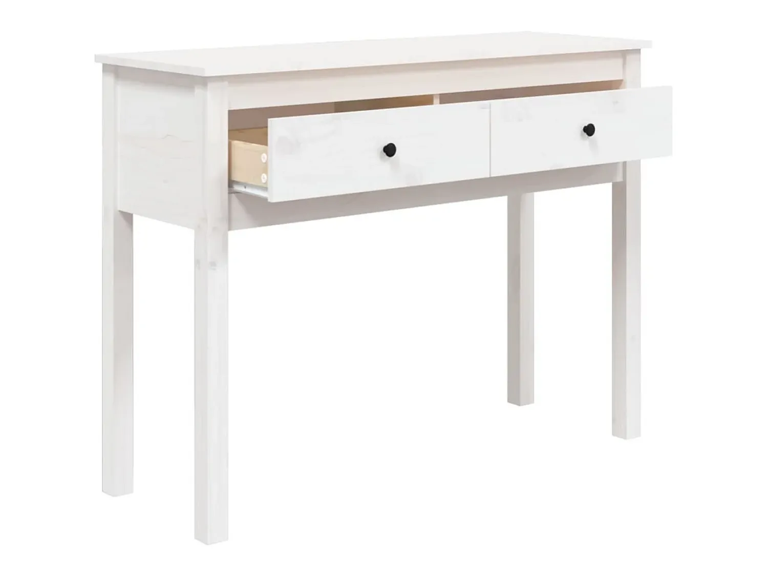 vidaxl Mesa consola 100x35x75 cm pinho maciço^ Consola