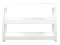 Consola| Mesa consola 110x40x74 cm pinho maciço PT693842 Branco