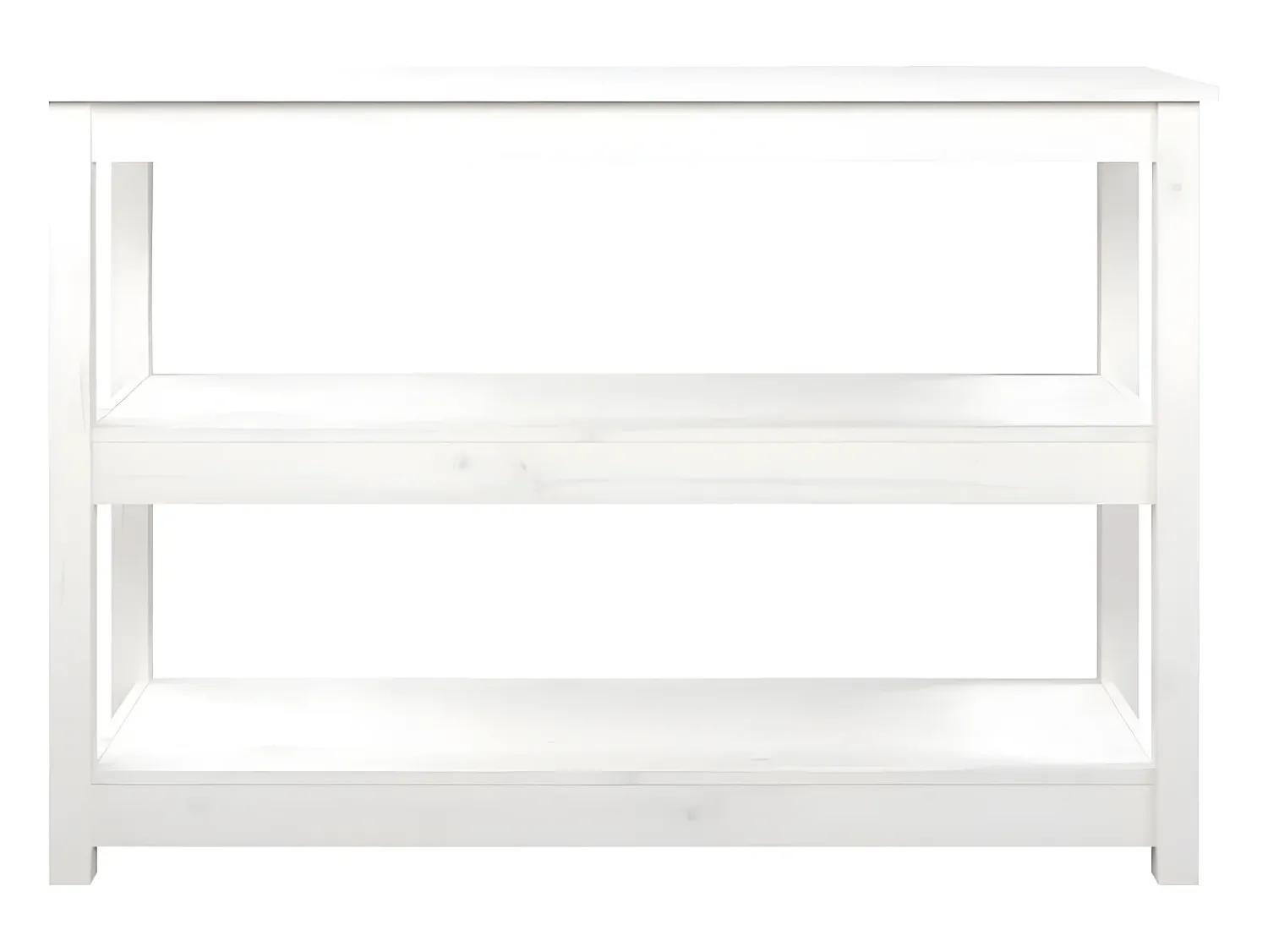 Consola| Mesa consola 110x40x74 cm pinho maciço PT693842 Branco