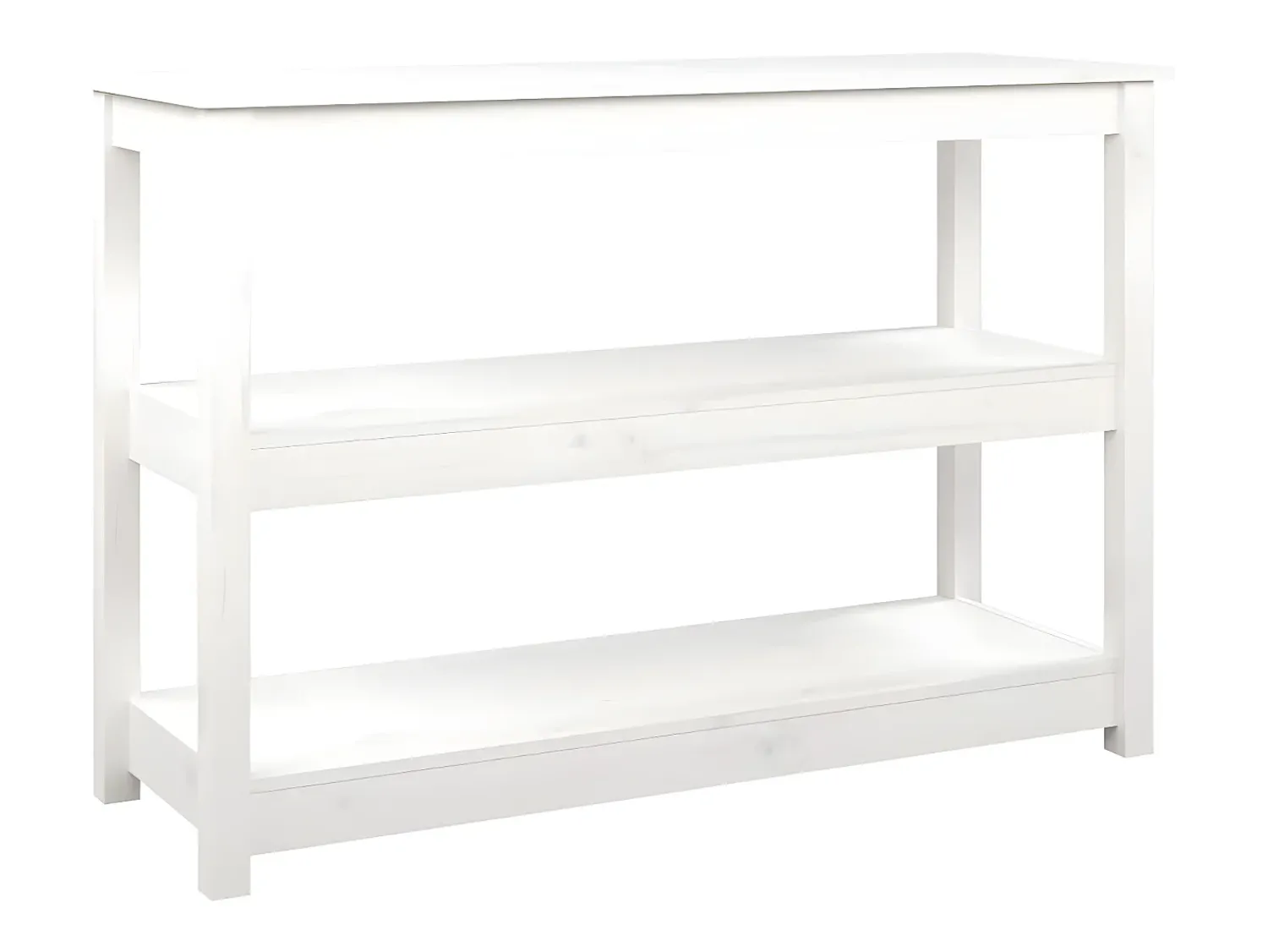 Consola| Mesa consola 110x40x74 cm pinho maciço PT693842 Branco