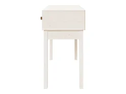 Consola*vidaxl Mesa consola 114x40x75 cm pinho maciço Branco
