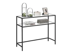 Consola| Mesa Consola 100x80x35 cm Preta Preto