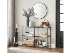 Consola| Mesa Consola 30x100x73 cm preta Preto