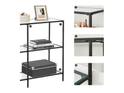 Consola| Mesa Consola 30x100x73 cm preta Preto