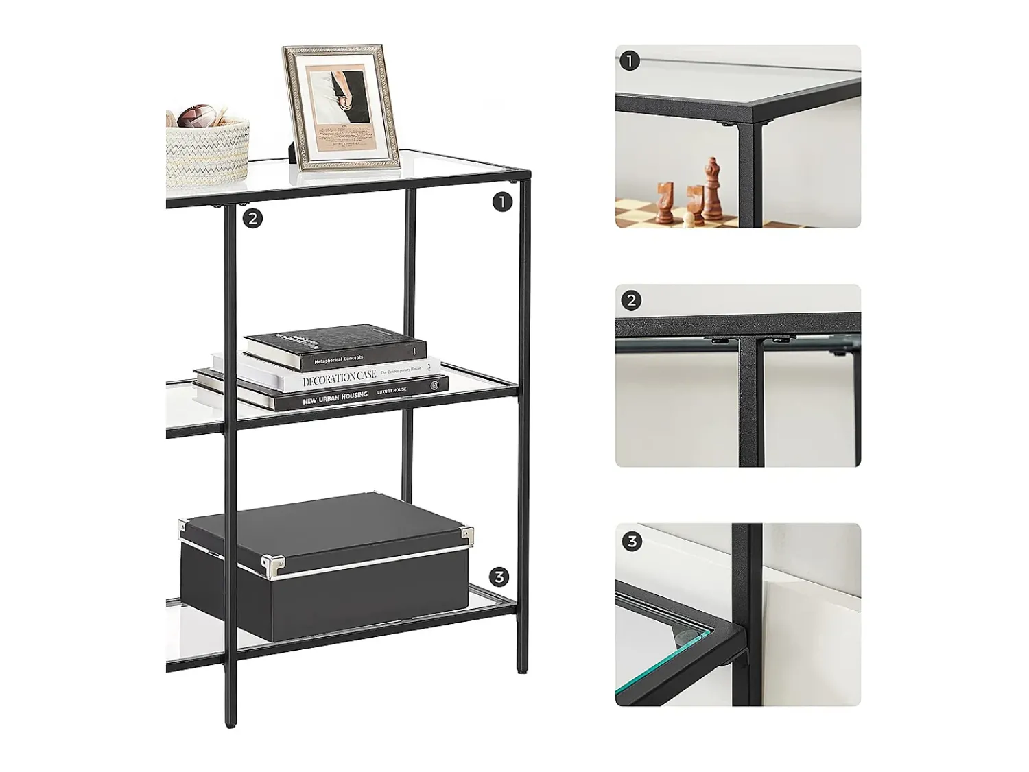 Consola| Mesa Consola 30x100x73 cm preta Preto