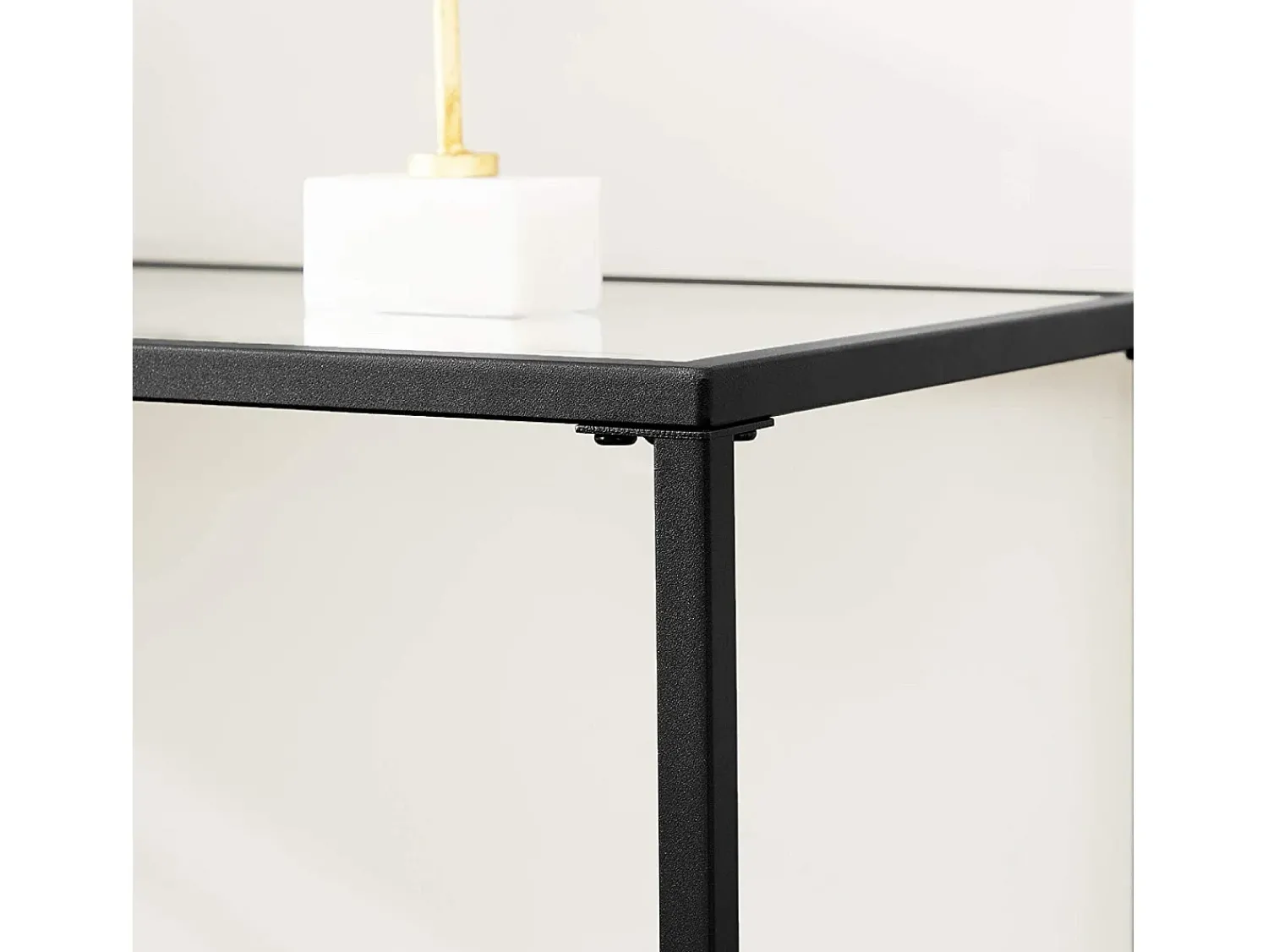 Consola| Mesa Consola 100x35x80 cm preta Preto
