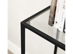Consola| Mesa Consola 100x35x80 cm preta Preto
