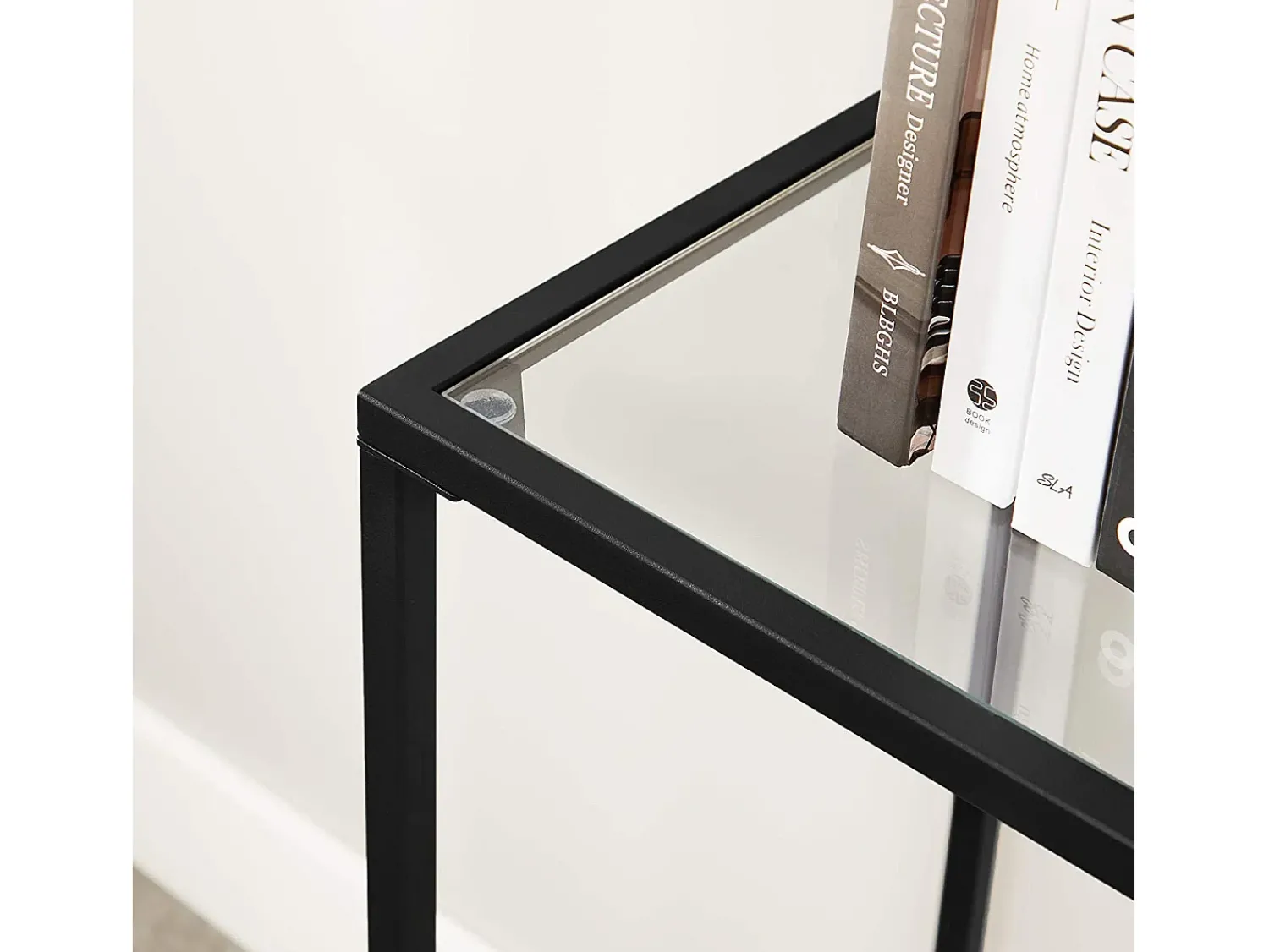 Consola| Mesa Consola 100x35x80 cm preta Preto