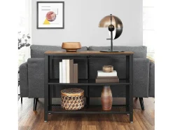 Mesa Consola 101,5x35x80 cm preta^ Consola