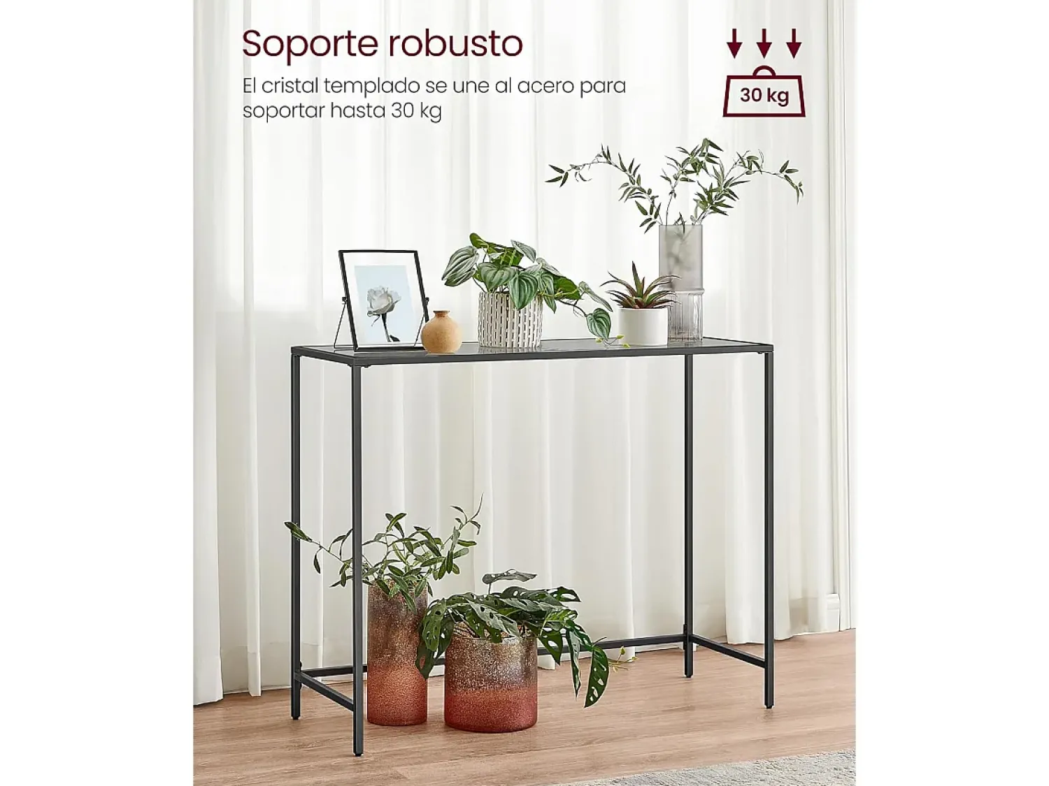 Consola| Mesa Consola 20x100x80 cm Tinta e Cinza Ardósia Preto