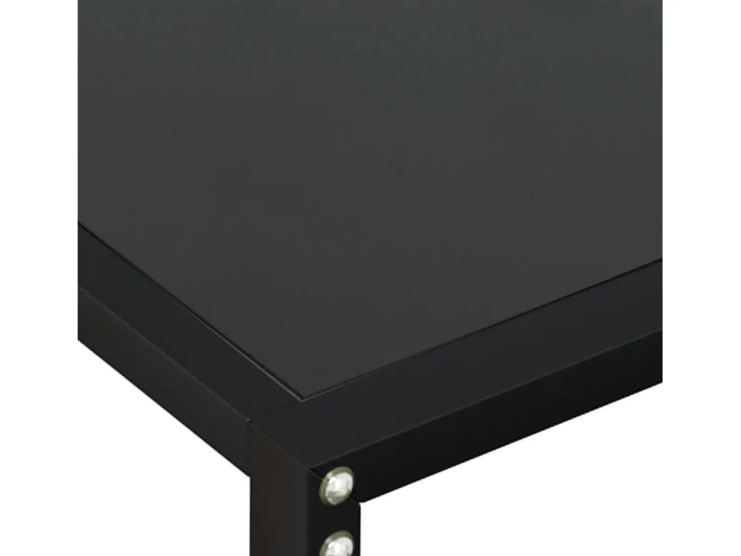 Consola* Mesa consola 200x35x75,5 cm vidro temperado PT728186 Preto