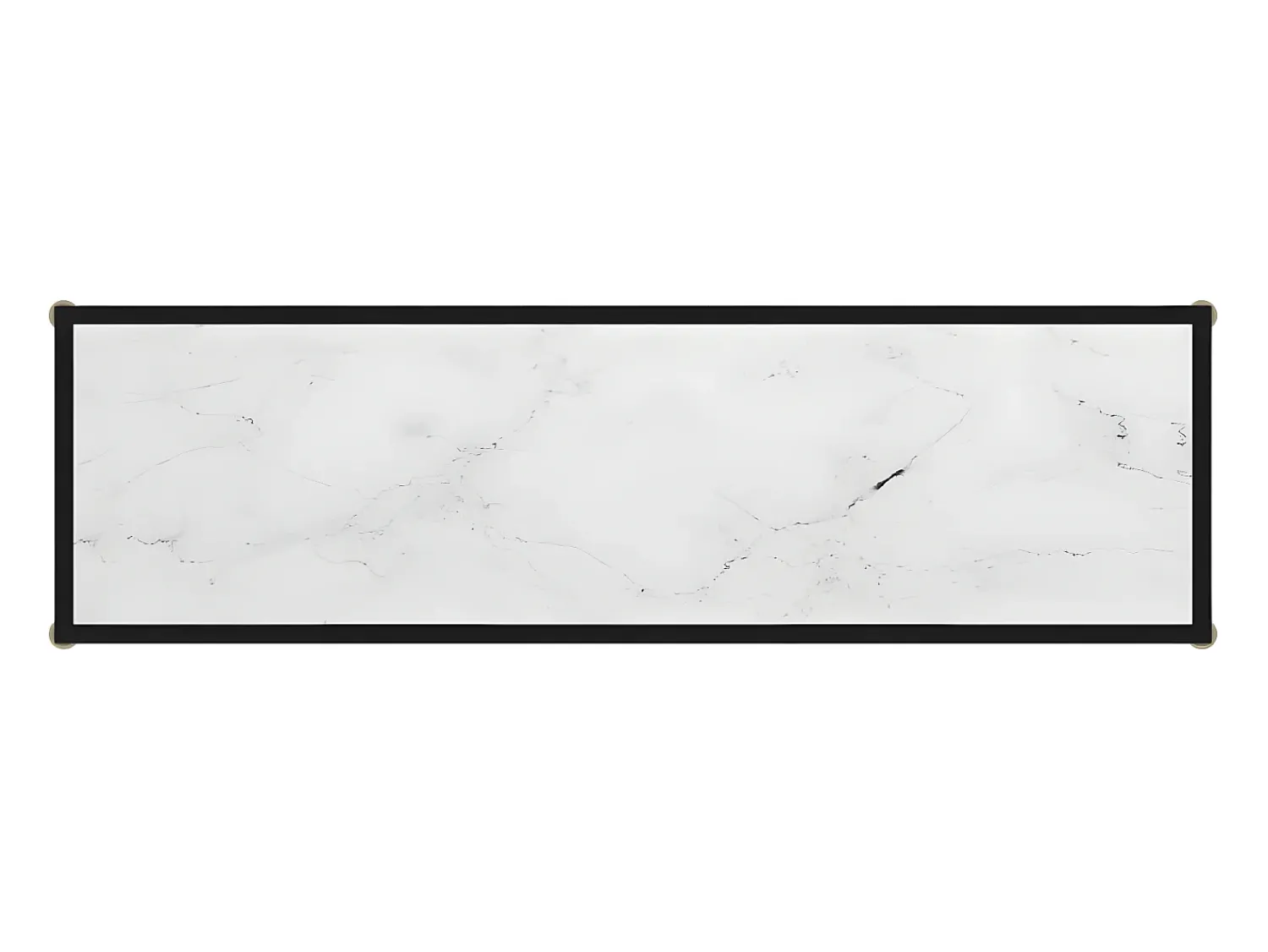 Consola* Mesa consola 120x35x75 cm vidro temperado PT437883 Branco
