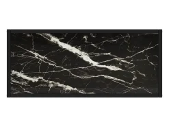 Consola|vidaxl Mesa consola 80x35x75 cm vidro temperado Preto