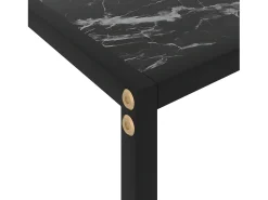 Consola* Mesa consola 100x35x75 cm vidro temperado PT908348 Preto