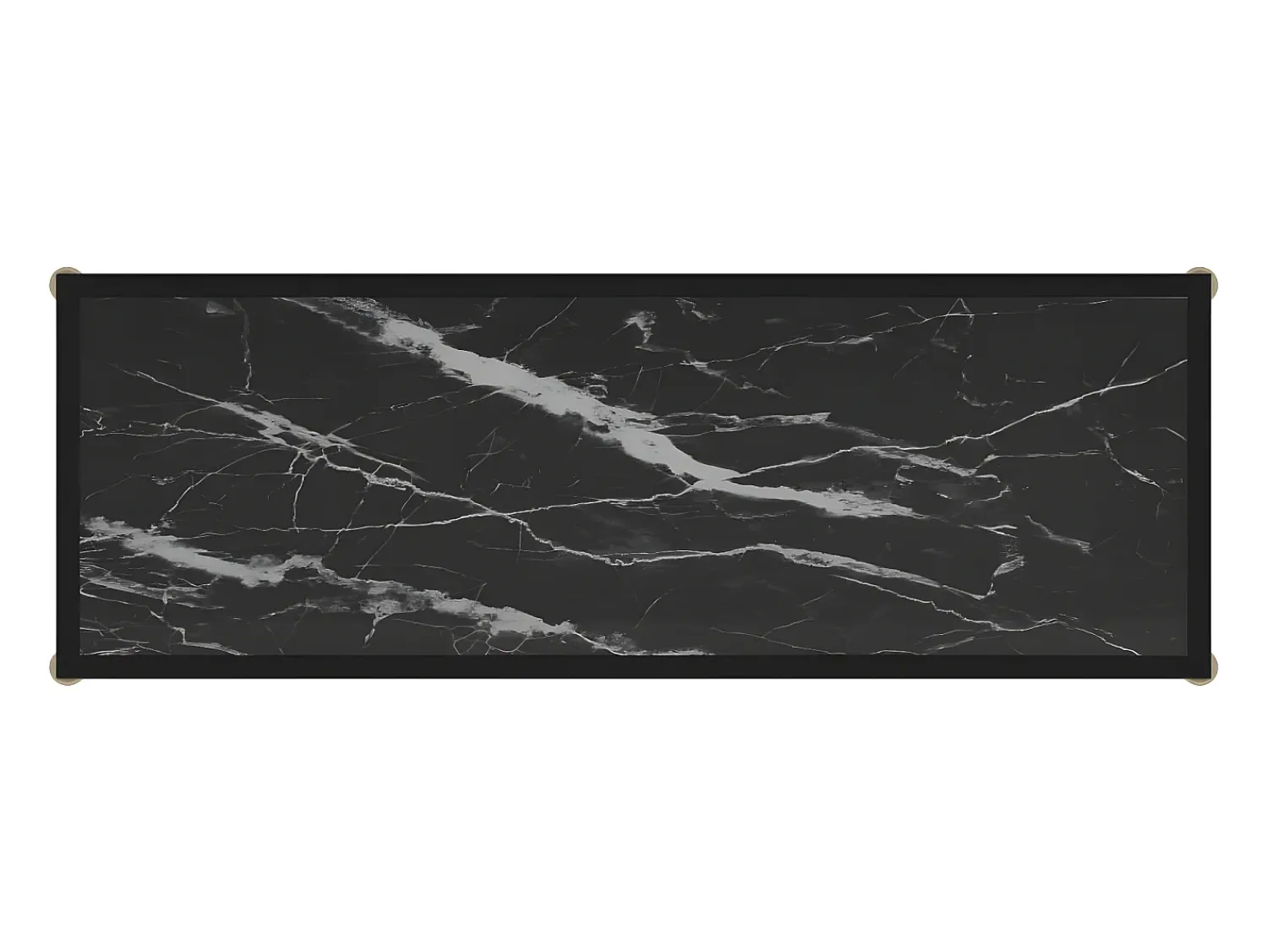 Consola* Mesa consola 100x35x75 cm vidro temperado PT908348 Preto