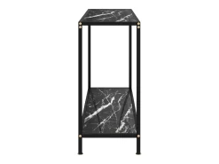 Consola* Mesa consola 100x35x75 cm vidro temperado PT908348 Preto