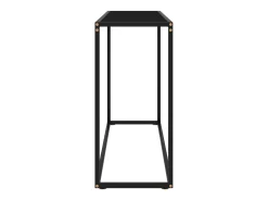 Sale Mesa consola 100x35x75 cm vidro temperado PT424955 Preto