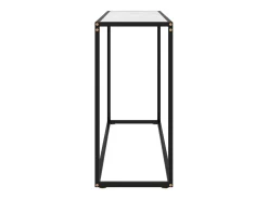 Discount Mesa consola 100x35x75 cm vidro temperado PT231842 Branco
