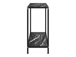 Mesa consola 80x35x75 cm vidro temperado PT326230^ Consola