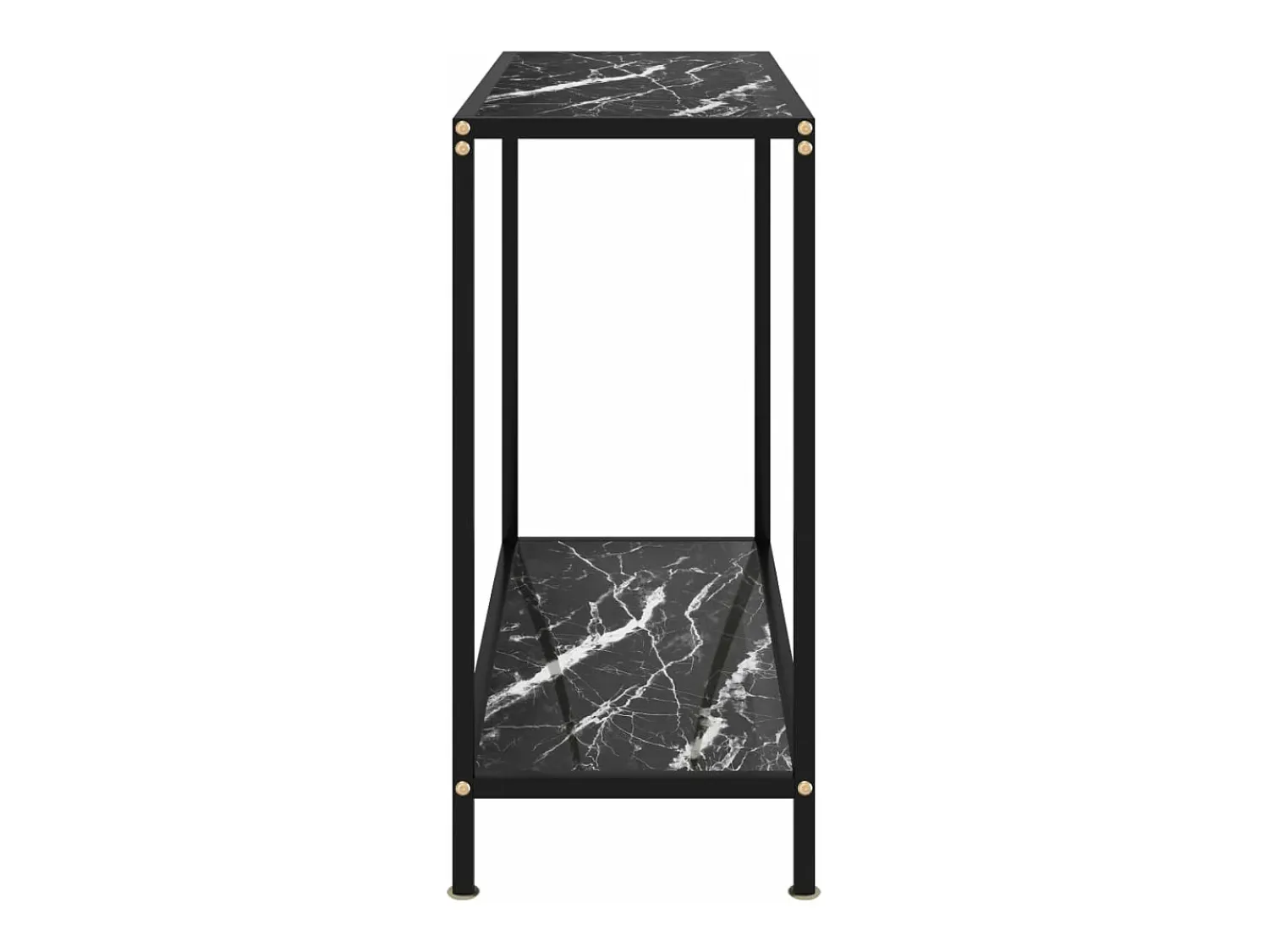Mesa consola 80x35x75 cm vidro temperado PT326230^ Consola