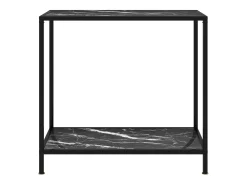 Mesa consola 80x35x75 cm vidro temperado PT326230^ Consola