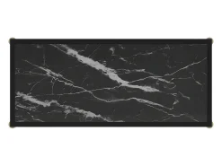 Mesa consola 80x35x75 cm vidro temperado PT326230^ Consola