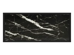 Outlet Mesa consola 80x35x75 cm vidro temperado PT287787 Preto