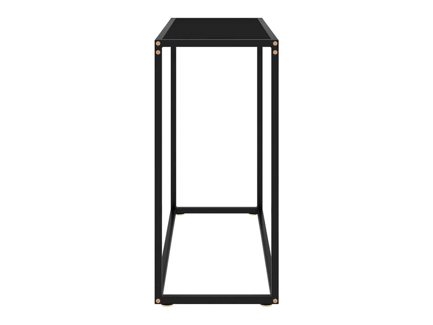 Mesa consola 80x35x75 cm vidro temperado PT549439^ Consola