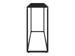 Consola* Mesa consola 120x35x75 cm vidro temperado PT577739 Preto