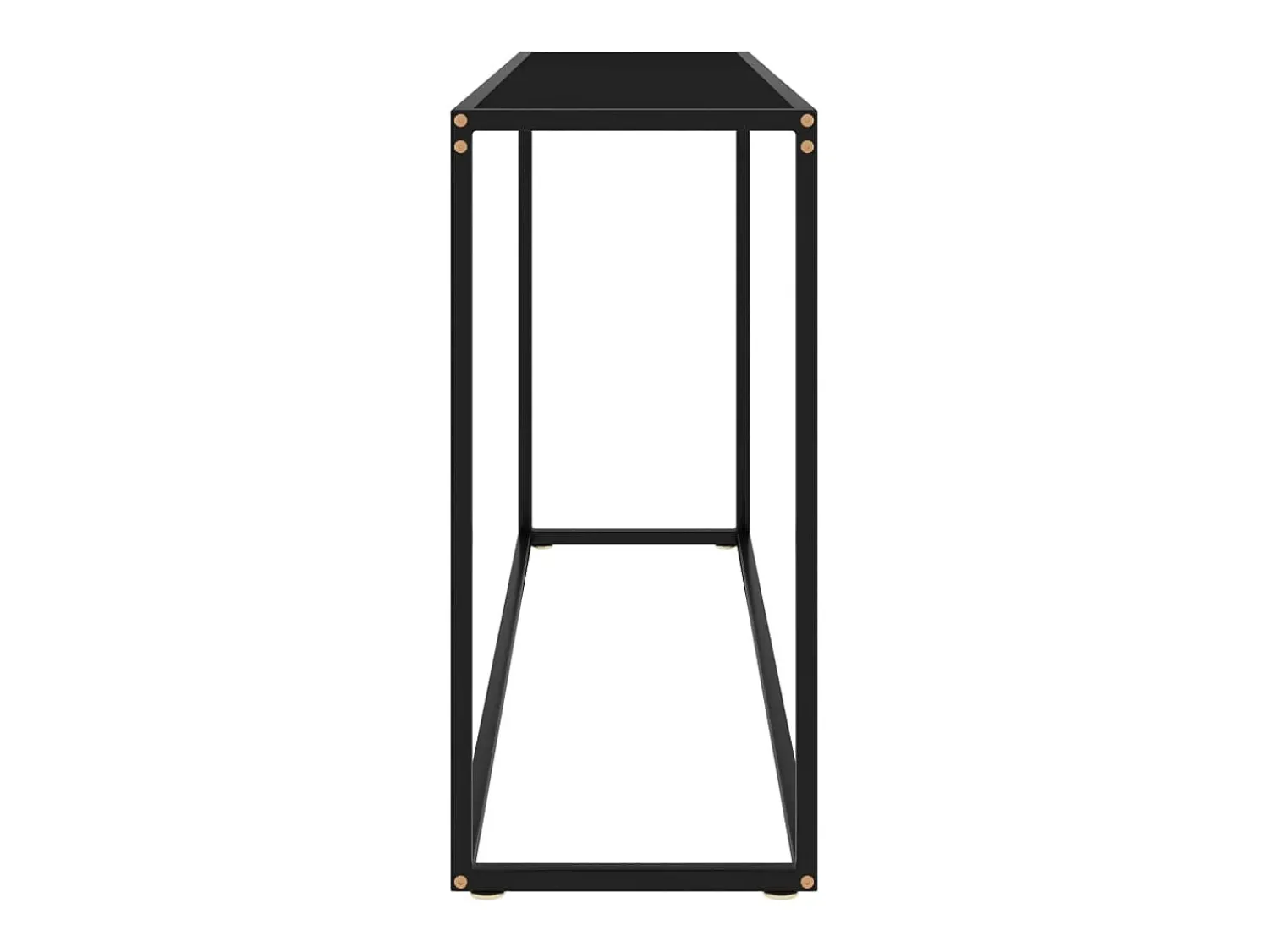 Consola* Mesa consola 120x35x75 cm vidro temperado PT577739 Preto