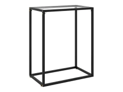 Consola|vidaxl Mesa consola 60x35x75 cm vidro temperado Transparente