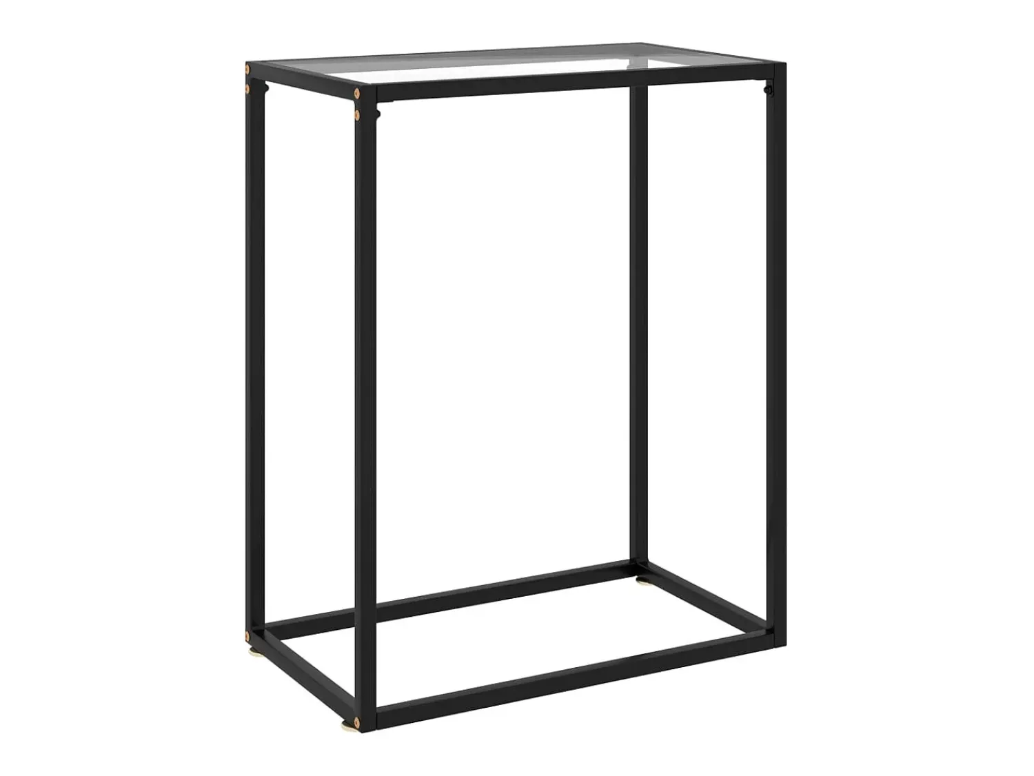 Consola|vidaxl Mesa consola 60x35x75 cm vidro temperado Transparente