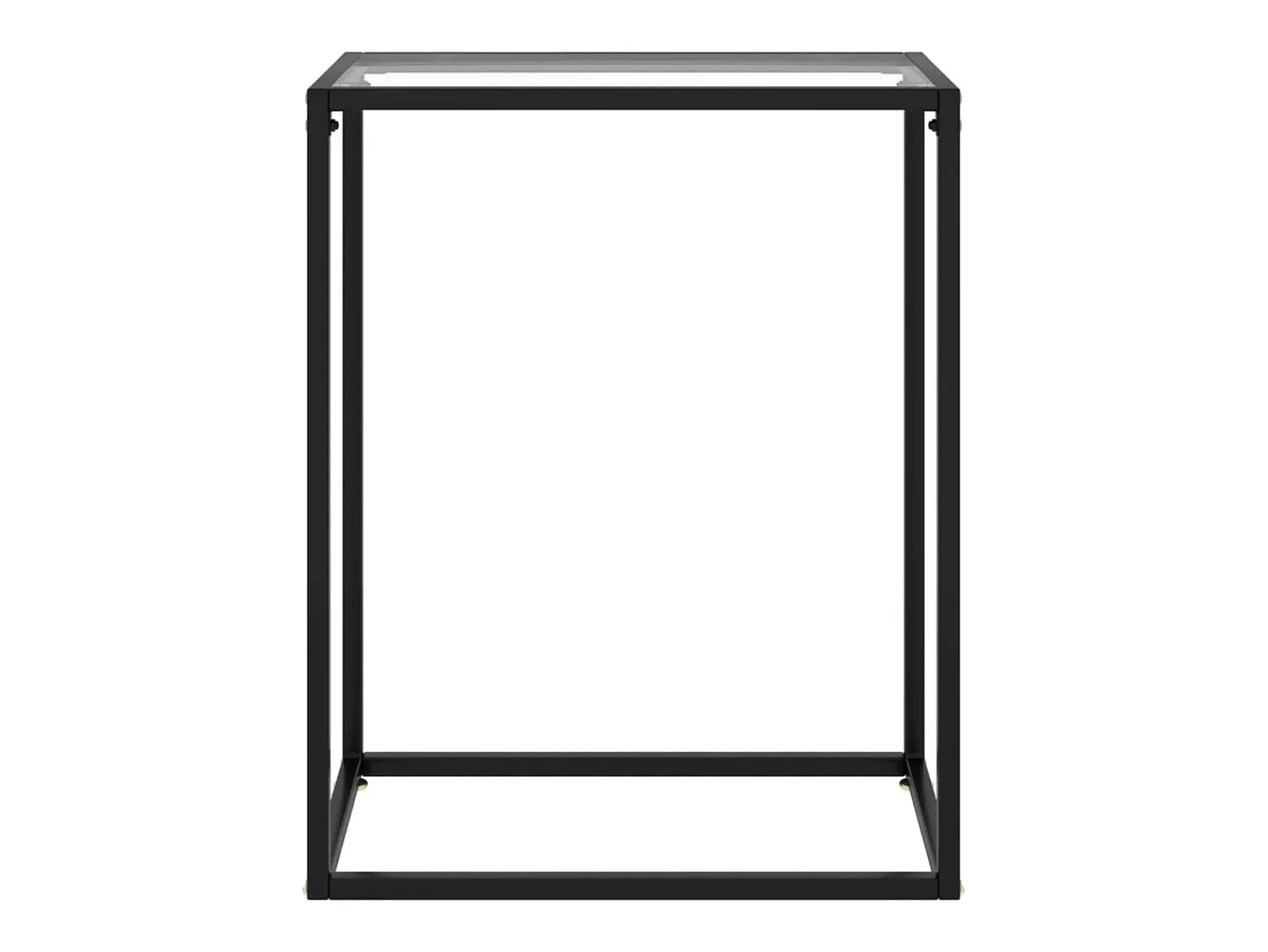Consola|vidaxl Mesa consola 60x35x75 cm vidro temperado Transparente