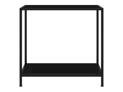 Mesa consola 80x35x75 cm vidro temperado PT526794^ Consola