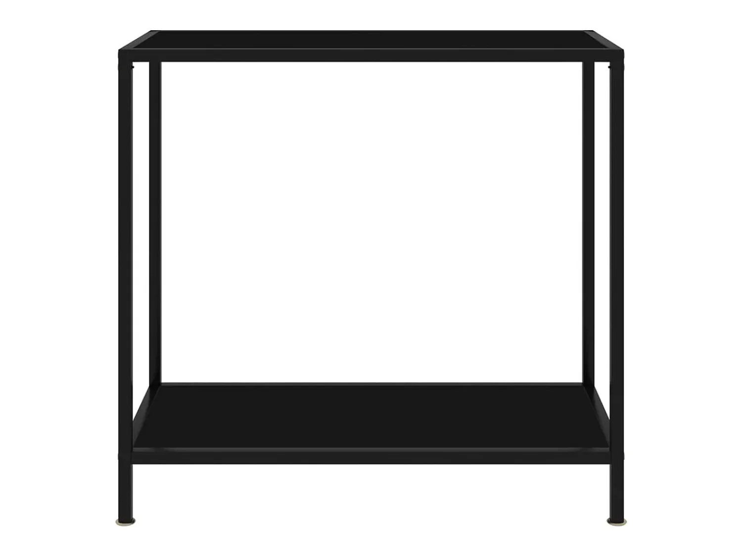 Mesa consola 80x35x75 cm vidro temperado PT526794^ Consola