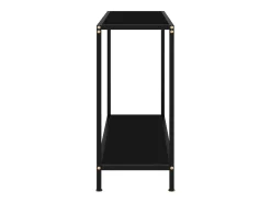 Mesa consola 80x35x75 cm vidro temperado PT526794^ Consola